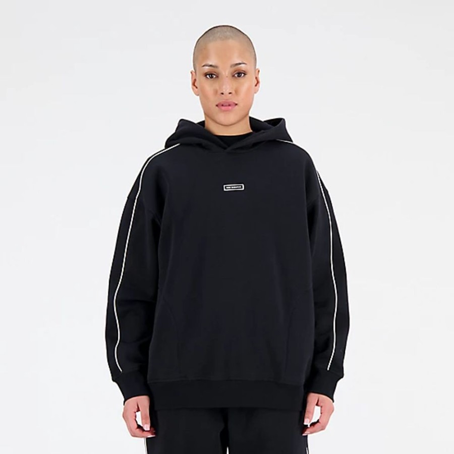 Mulheres New Balance Camisolas E Camisolas Com Capuz | Essentials Brushed Back Fleece Oversized Hoodie