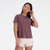 Mulheres New Balance T-Shirts E Partes De Cima | Athletics T-Shirt