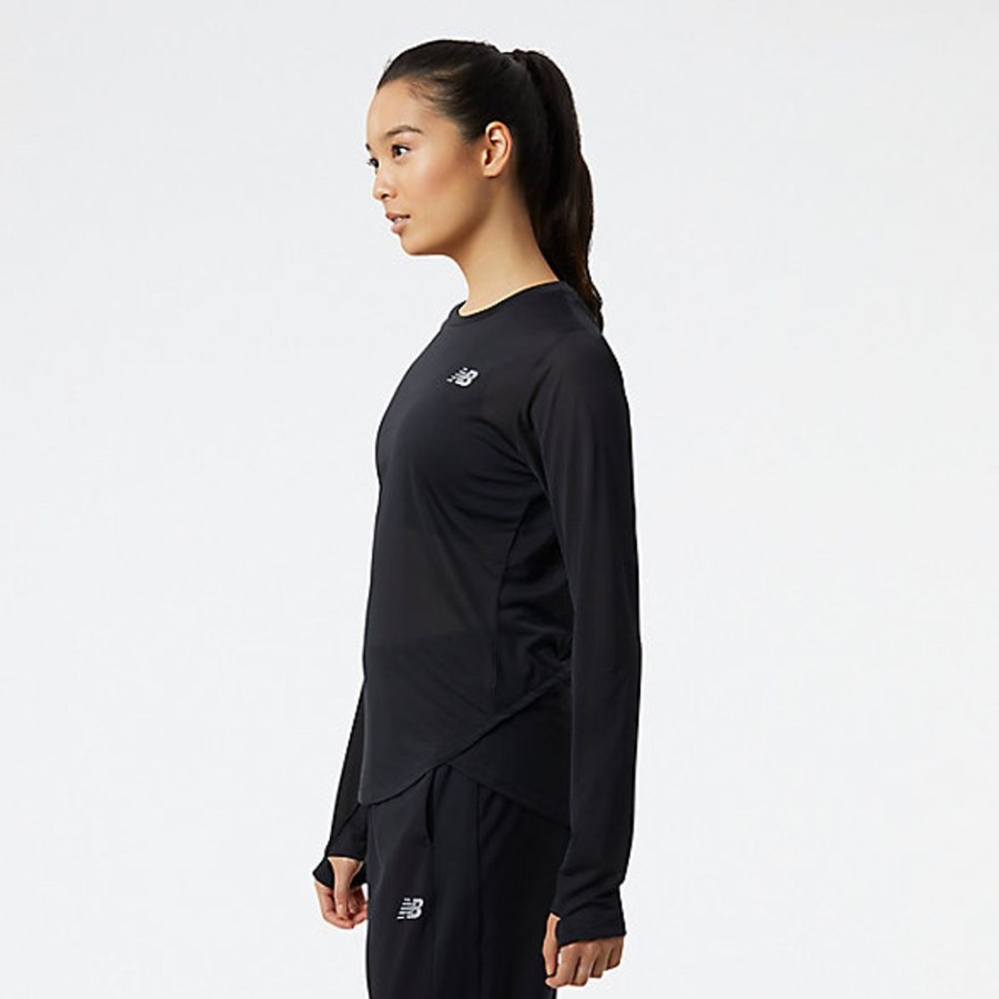 Mulheres New Balance T-Shirts E Partes De Cima | Accelerate Long Sleeve Top