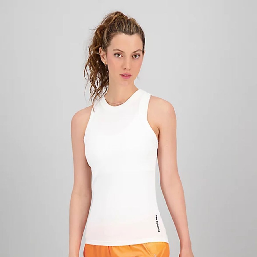 Mulheres New Balance T-Shirts E Partes De Cima | Perfect Rib Tank