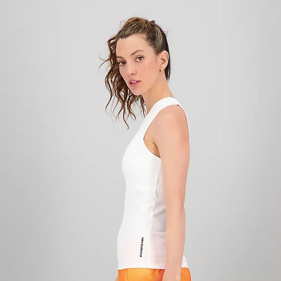 Mulheres New Balance T-Shirts E Partes De Cima | Perfect Rib Tank