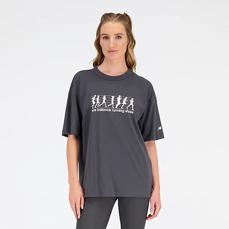 Mulheres New Balance T-Shirts E Partes De Cima | T-Shirt Athletics Remastered Cotton Jersey Oversized