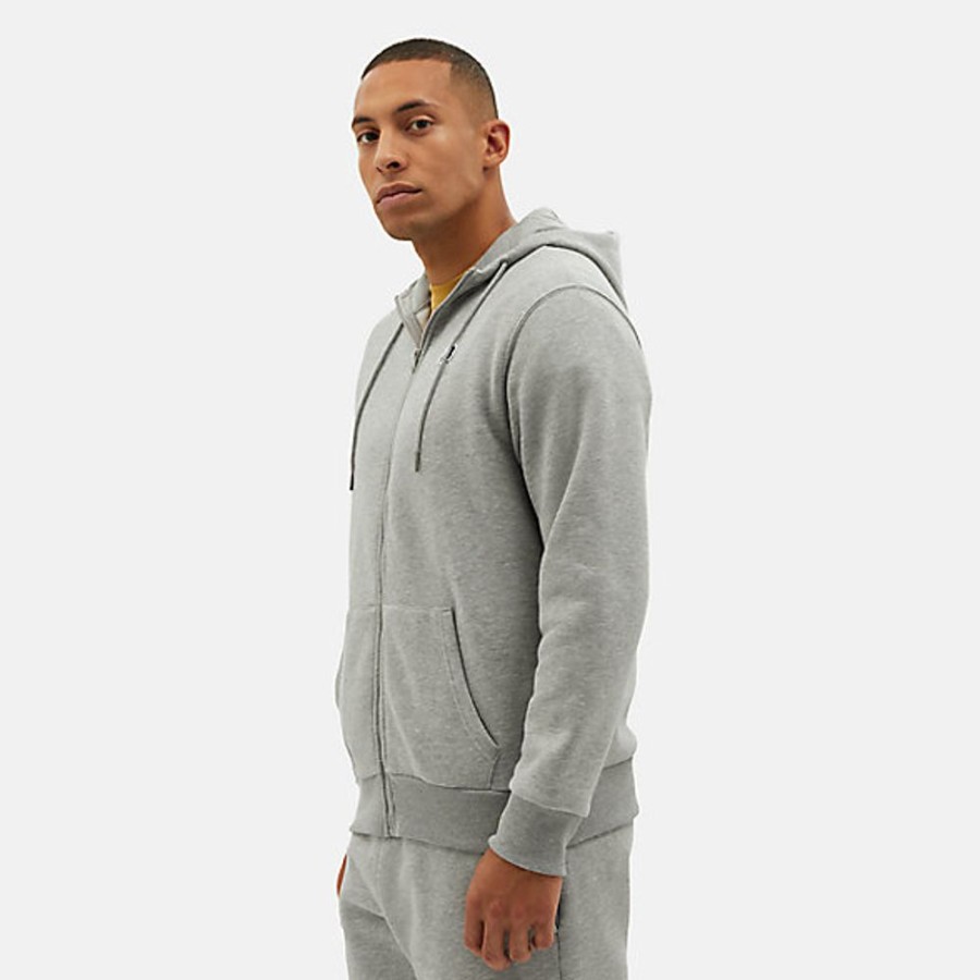 Homens New Balance Casacos | Hoodie Nb Small Logo Zip