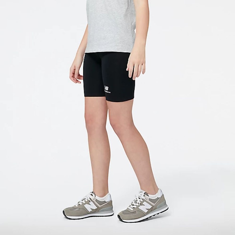 Crianca New Balance | Essentials Stacked Logo Cotton Fitted Short