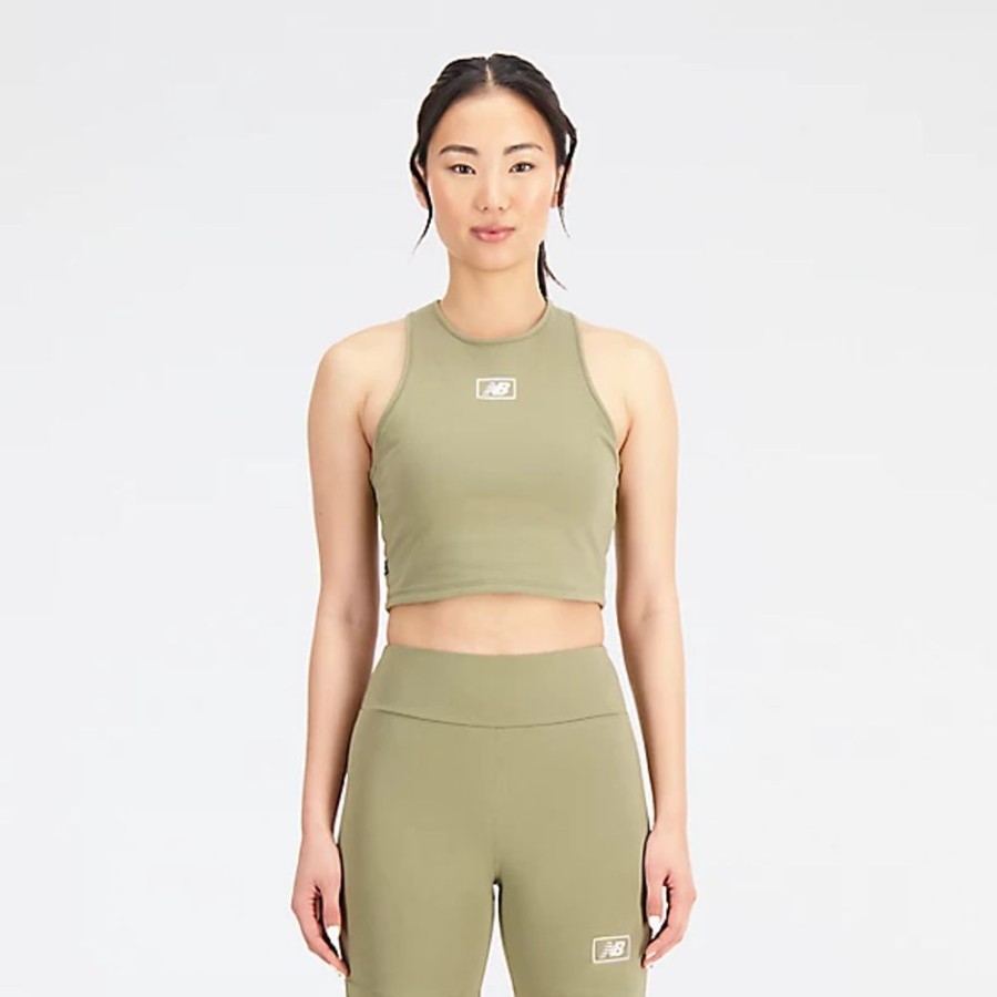 Mulheres New Balance Sutias Desportivos | Essentials Cotton Spandex Bra Top