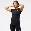 Mulheres New Balance T-Shirts E Partes De Cima | Accelerate Short Sleeve Top