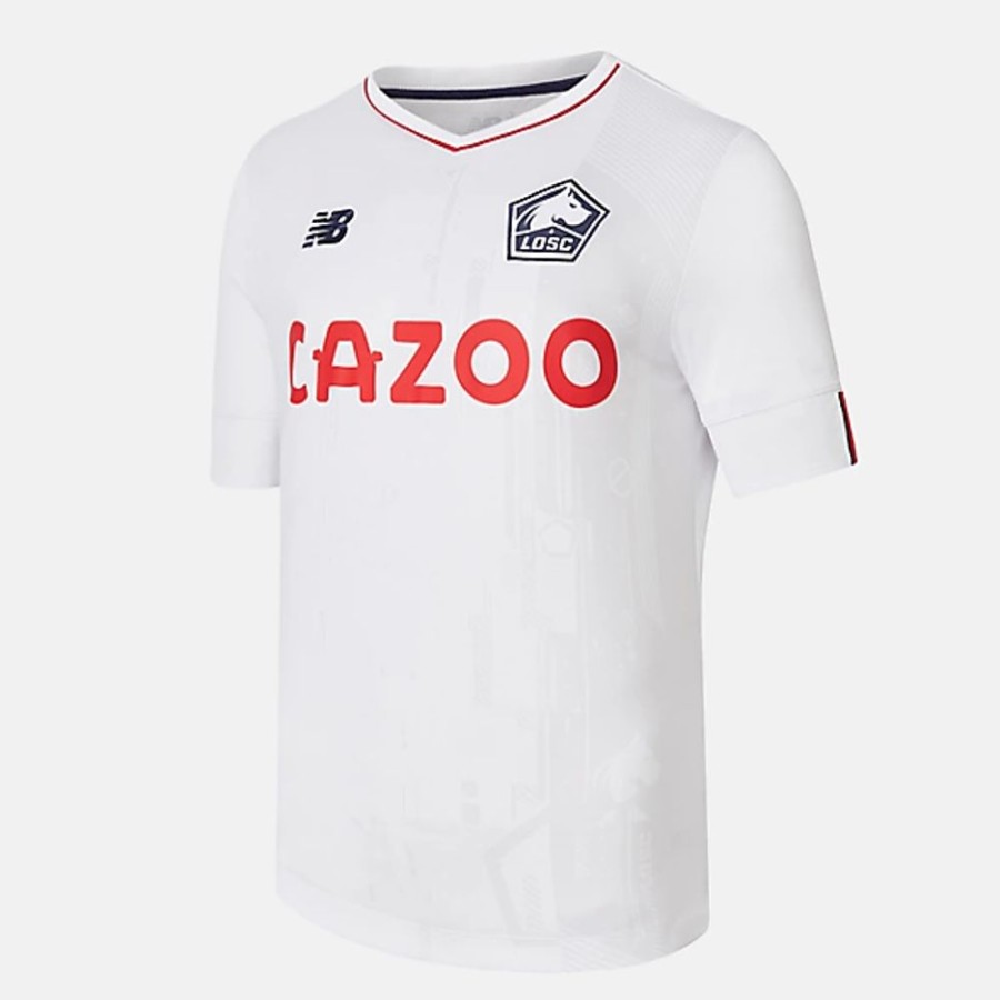 Crianca New Balance | Lille Losc Away Junior Short Sleeve Jersey